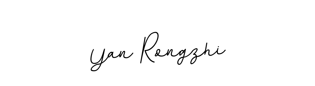 Make a beautiful signature design for name Yan Rongzhi. With this signature (BallpointsItalic-DORy9) style, you can create a handwritten signature for free. Yan Rongzhi signature style 11 images and pictures png