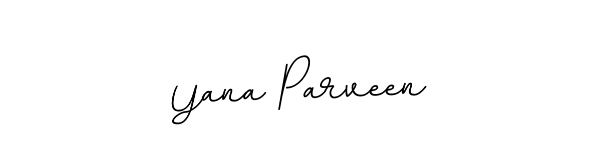 Create a beautiful signature design for name Yana Parveen. With this signature (BallpointsItalic-DORy9) fonts, you can make a handwritten signature for free. Yana Parveen signature style 11 images and pictures png