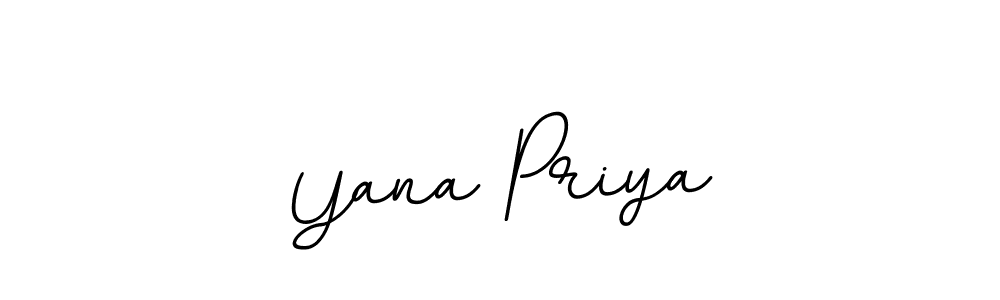 Design your own signature with our free online signature maker. With this signature software, you can create a handwritten (BallpointsItalic-DORy9) signature for name Yana Priya. Yana Priya signature style 11 images and pictures png