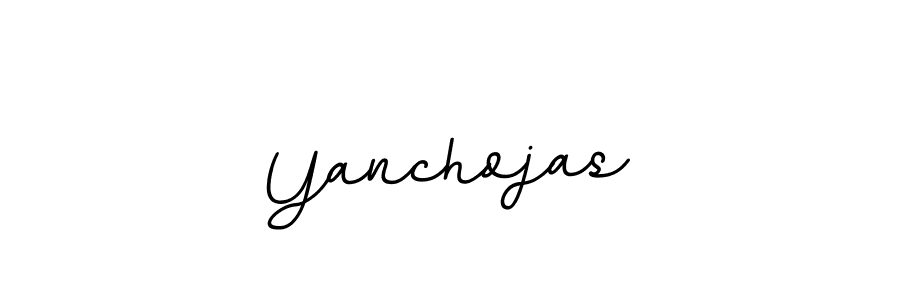 You should practise on your own different ways (BallpointsItalic-DORy9) to write your name (Yanchojas) in signature. don't let someone else do it for you. Yanchojas signature style 11 images and pictures png