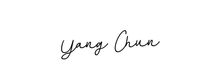 It looks lik you need a new signature style for name Yang Chun. Design unique handwritten (BallpointsItalic-DORy9) signature with our free signature maker in just a few clicks. Yang Chun signature style 11 images and pictures png