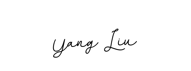 How to make Yang Liu name signature. Use BallpointsItalic-DORy9 style for creating short signs online. This is the latest handwritten sign. Yang Liu signature style 11 images and pictures png