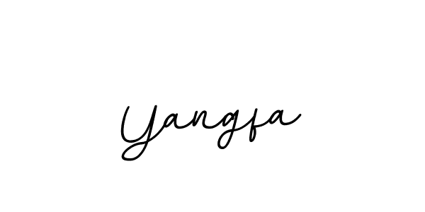 Make a beautiful signature design for name Yangfa. With this signature (BallpointsItalic-DORy9) style, you can create a handwritten signature for free. Yangfa signature style 11 images and pictures png