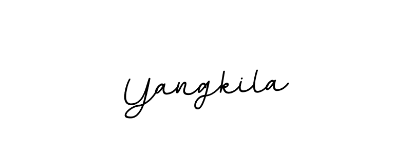 How to make Yangkila signature? BallpointsItalic-DORy9 is a professional autograph style. Create handwritten signature for Yangkila name. Yangkila signature style 11 images and pictures png