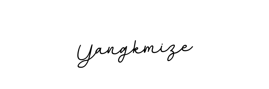 Make a beautiful signature design for name Yangkmize. With this signature (BallpointsItalic-DORy9) style, you can create a handwritten signature for free. Yangkmize signature style 11 images and pictures png