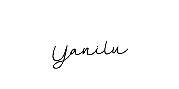 Make a beautiful signature design for name Yanilu. With this signature (BallpointsItalic-DORy9) style, you can create a handwritten signature for free. Yanilu signature style 11 images and pictures png