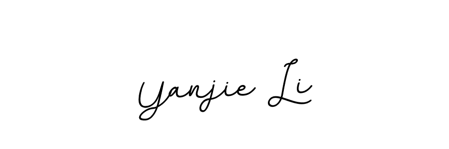 You should practise on your own different ways (BallpointsItalic-DORy9) to write your name (Yanjie Li) in signature. don't let someone else do it for you. Yanjie Li signature style 11 images and pictures png