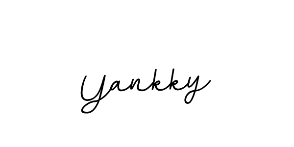 You should practise on your own different ways (BallpointsItalic-DORy9) to write your name (Yankky) in signature. don't let someone else do it for you. Yankky signature style 11 images and pictures png