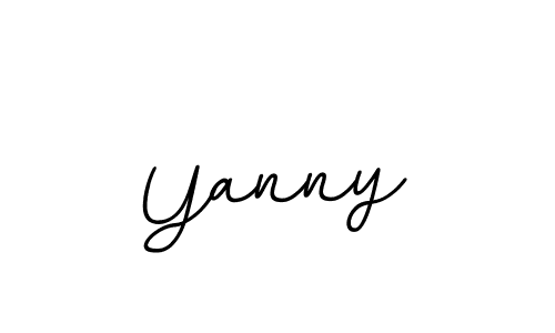 Make a beautiful signature design for name Yanny. With this signature (BallpointsItalic-DORy9) style, you can create a handwritten signature for free. Yanny signature style 11 images and pictures png