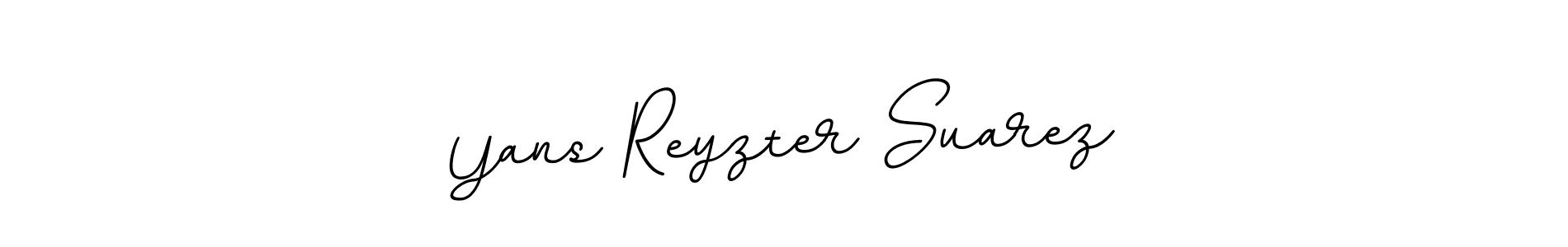 Yans Reyzter Suarez stylish signature style. Best Handwritten Sign (BallpointsItalic-DORy9) for my name. Handwritten Signature Collection Ideas for my name Yans Reyzter Suarez. Yans Reyzter Suarez signature style 11 images and pictures png