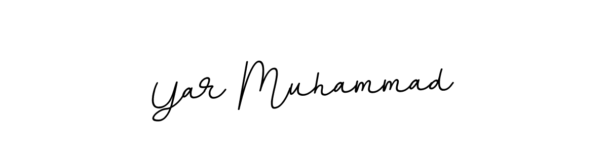 Design your own signature with our free online signature maker. With this signature software, you can create a handwritten (BallpointsItalic-DORy9) signature for name Yar Muhammad. Yar Muhammad signature style 11 images and pictures png