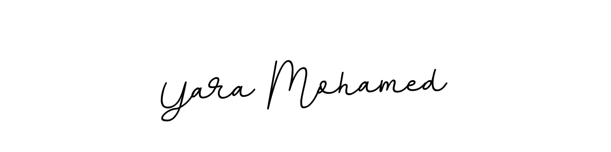 Design your own signature with our free online signature maker. With this signature software, you can create a handwritten (BallpointsItalic-DORy9) signature for name Yara Mohamed. Yara Mohamed signature style 11 images and pictures png