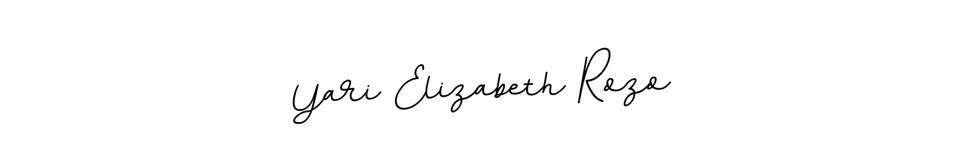 It looks lik you need a new signature style for name Yari Elizabeth Rozo. Design unique handwritten (BallpointsItalic-DORy9) signature with our free signature maker in just a few clicks. Yari Elizabeth Rozo signature style 11 images and pictures png