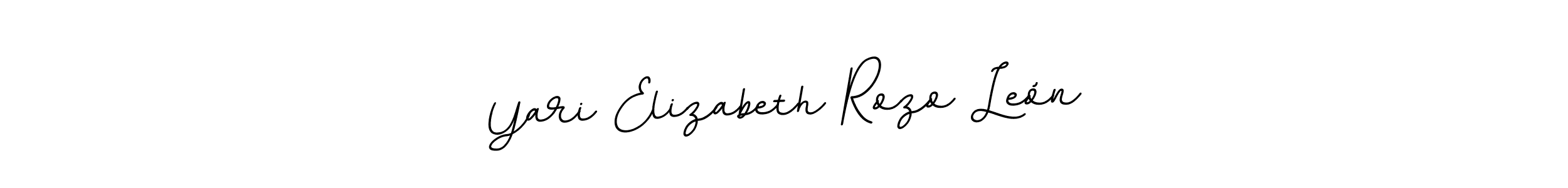 The best way (BallpointsItalic-DORy9) to make a short signature is to pick only two or three words in your name. The name Yari Elizabeth Rozo León include a total of six letters. For converting this name. Yari Elizabeth Rozo León signature style 11 images and pictures png