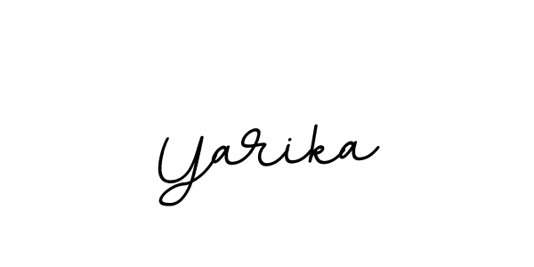 How to make Yarika name signature. Use BallpointsItalic-DORy9 style for creating short signs online. This is the latest handwritten sign. Yarika signature style 11 images and pictures png