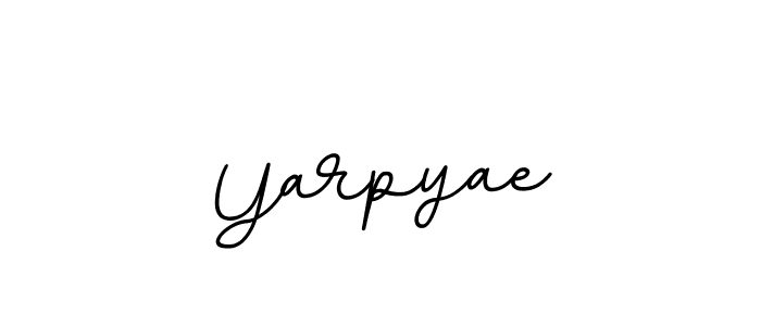 Use a signature maker to create a handwritten signature online. With this signature software, you can design (BallpointsItalic-DORy9) your own signature for name Yarpyae. Yarpyae signature style 11 images and pictures png