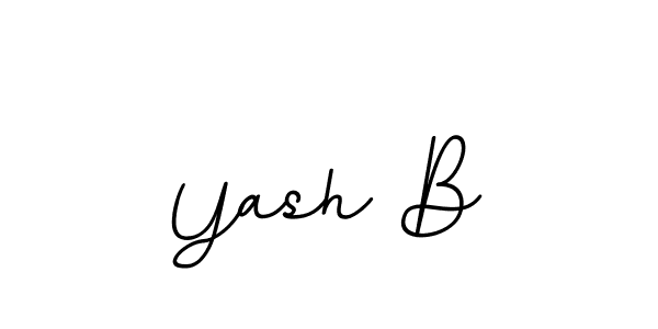 The best way (BallpointsItalic-DORy9) to make a short signature is to pick only two or three words in your name. The name Yash B include a total of six letters. For converting this name. Yash B signature style 11 images and pictures png