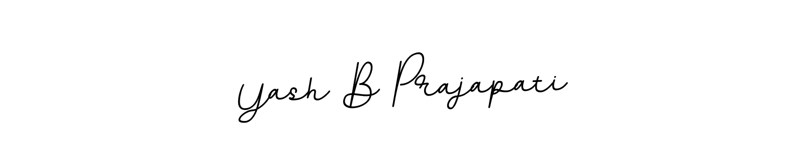 Make a beautiful signature design for name Yash B Prajapati. With this signature (BallpointsItalic-DORy9) style, you can create a handwritten signature for free. Yash B Prajapati signature style 11 images and pictures png