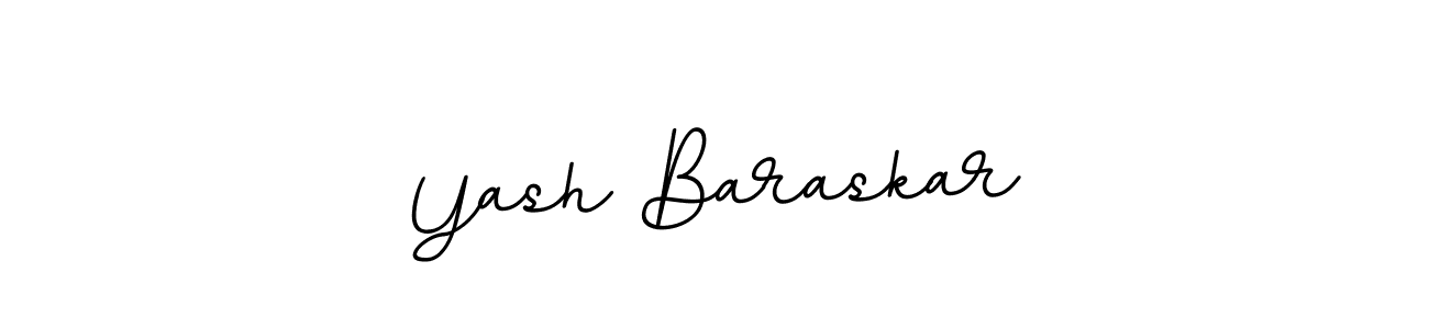 How to make Yash Baraskar name signature. Use BallpointsItalic-DORy9 style for creating short signs online. This is the latest handwritten sign. Yash Baraskar signature style 11 images and pictures png