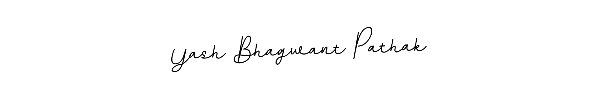 Make a beautiful signature design for name Yash Bhagwant Pathak. With this signature (BallpointsItalic-DORy9) style, you can create a handwritten signature for free. Yash Bhagwant Pathak signature style 11 images and pictures png