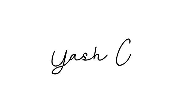 Make a beautiful signature design for name Yash C. With this signature (BallpointsItalic-DORy9) style, you can create a handwritten signature for free. Yash C signature style 11 images and pictures png