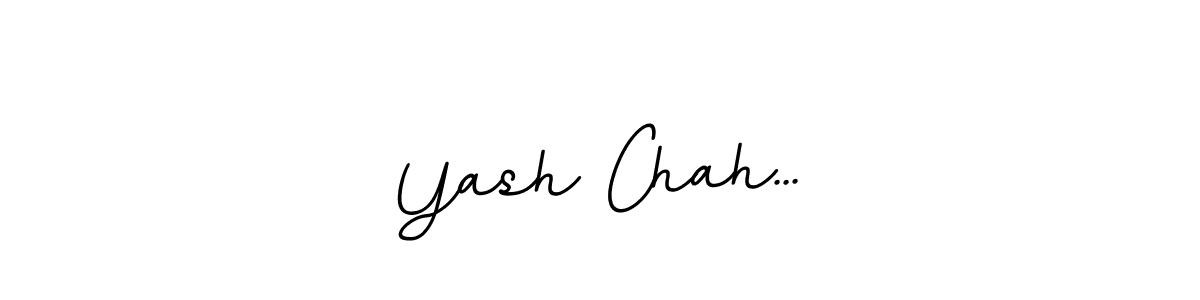 Design your own signature with our free online signature maker. With this signature software, you can create a handwritten (BallpointsItalic-DORy9) signature for name Yash Chah.... Yash Chah... signature style 11 images and pictures png