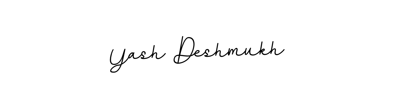 Create a beautiful signature design for name Yash Deshmukh. With this signature (BallpointsItalic-DORy9) fonts, you can make a handwritten signature for free. Yash Deshmukh signature style 11 images and pictures png