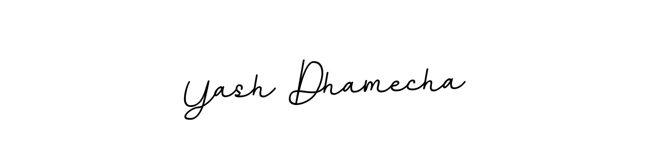 Yash Dhamecha stylish signature style. Best Handwritten Sign (BallpointsItalic-DORy9) for my name. Handwritten Signature Collection Ideas for my name Yash Dhamecha. Yash Dhamecha signature style 11 images and pictures png