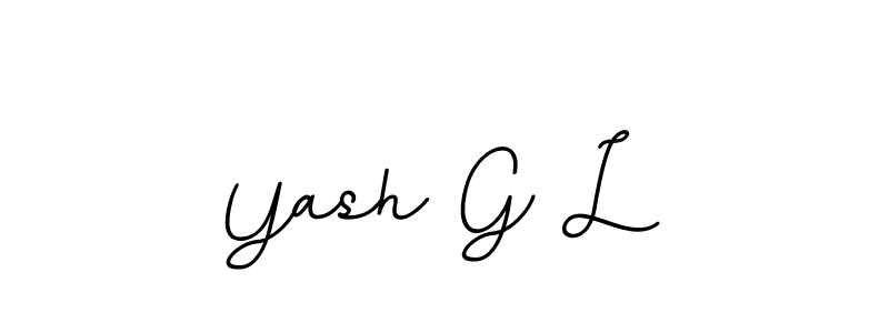 This is the best signature style for the Yash G L name. Also you like these signature font (BallpointsItalic-DORy9). Mix name signature. Yash G L signature style 11 images and pictures png