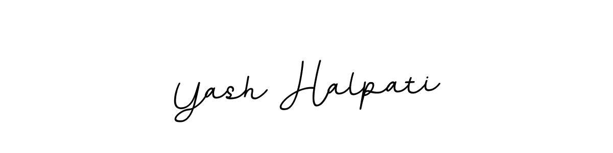 Yash Halpati stylish signature style. Best Handwritten Sign (BallpointsItalic-DORy9) for my name. Handwritten Signature Collection Ideas for my name Yash Halpati. Yash Halpati signature style 11 images and pictures png