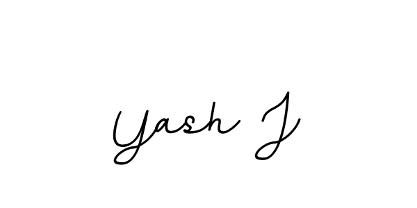 Create a beautiful signature design for name Yash J. With this signature (BallpointsItalic-DORy9) fonts, you can make a handwritten signature for free. Yash J signature style 11 images and pictures png