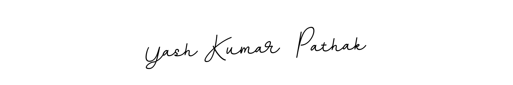 Make a beautiful signature design for name Yash Kumar  Pathak. With this signature (BallpointsItalic-DORy9) style, you can create a handwritten signature for free. Yash Kumar  Pathak signature style 11 images and pictures png