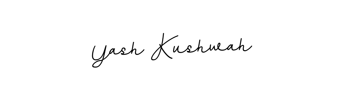 The best way (BallpointsItalic-DORy9) to make a short signature is to pick only two or three words in your name. The name Yash Kushwah include a total of six letters. For converting this name. Yash Kushwah signature style 11 images and pictures png