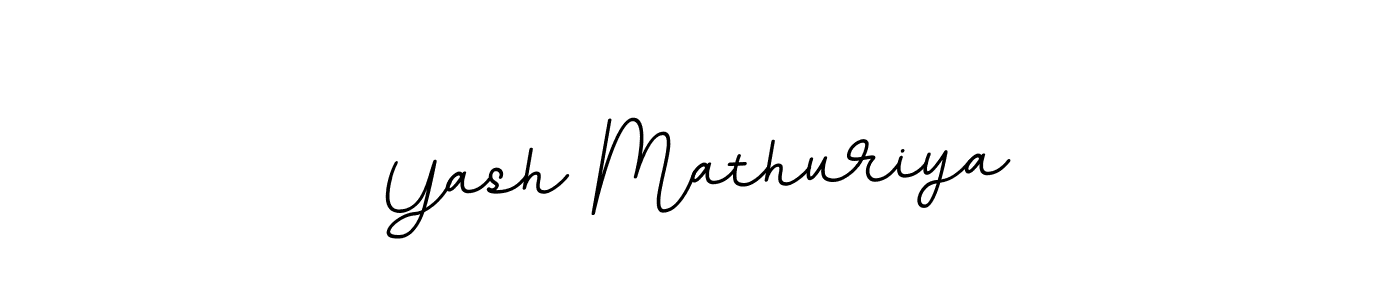 Create a beautiful signature design for name Yash Mathuriya. With this signature (BallpointsItalic-DORy9) fonts, you can make a handwritten signature for free. Yash Mathuriya signature style 11 images and pictures png