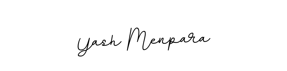 Yash Menpara stylish signature style. Best Handwritten Sign (BallpointsItalic-DORy9) for my name. Handwritten Signature Collection Ideas for my name Yash Menpara. Yash Menpara signature style 11 images and pictures png