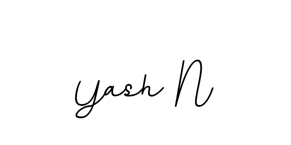 Use a signature maker to create a handwritten signature online. With this signature software, you can design (BallpointsItalic-DORy9) your own signature for name Yash N. Yash N signature style 11 images and pictures png