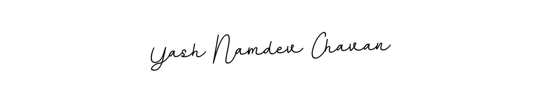 Create a beautiful signature design for name Yash Namdev Chavan. With this signature (BallpointsItalic-DORy9) fonts, you can make a handwritten signature for free. Yash Namdev Chavan signature style 11 images and pictures png