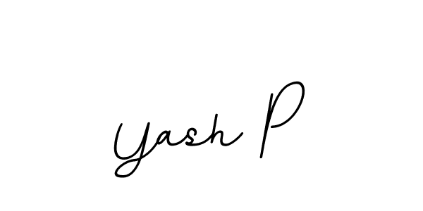 Design your own signature with our free online signature maker. With this signature software, you can create a handwritten (BallpointsItalic-DORy9) signature for name Yash P. Yash P signature style 11 images and pictures png