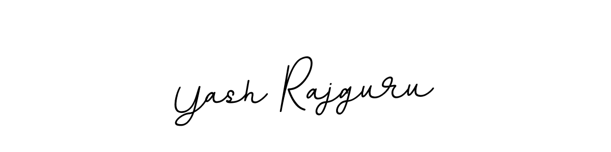 How to make Yash Rajguru name signature. Use BallpointsItalic-DORy9 style for creating short signs online. This is the latest handwritten sign. Yash Rajguru signature style 11 images and pictures png