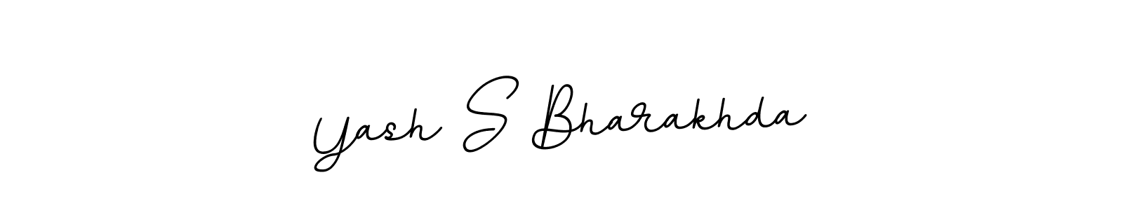 How to make Yash S Bharakhda name signature. Use BallpointsItalic-DORy9 style for creating short signs online. This is the latest handwritten sign. Yash S Bharakhda signature style 11 images and pictures png