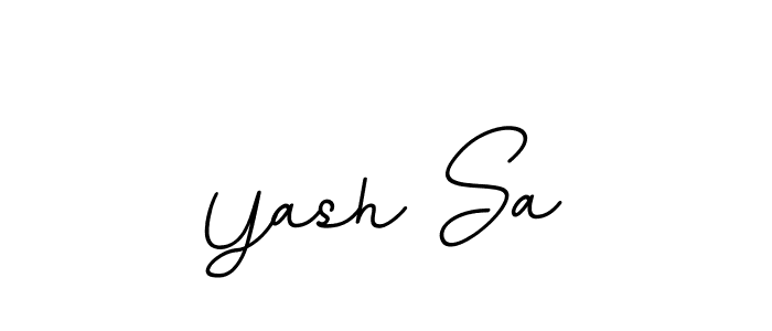 You should practise on your own different ways (BallpointsItalic-DORy9) to write your name (Yash Sa) in signature. don't let someone else do it for you. Yash Sa signature style 11 images and pictures png