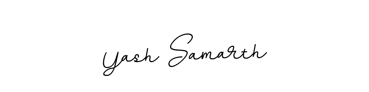 Make a beautiful signature design for name Yash Samarth. With this signature (BallpointsItalic-DORy9) style, you can create a handwritten signature for free. Yash Samarth signature style 11 images and pictures png