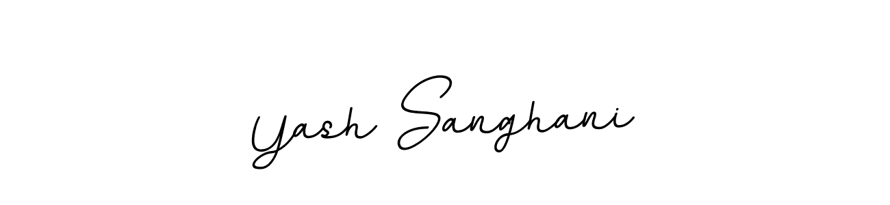 Create a beautiful signature design for name Yash Sanghani. With this signature (BallpointsItalic-DORy9) fonts, you can make a handwritten signature for free. Yash Sanghani signature style 11 images and pictures png