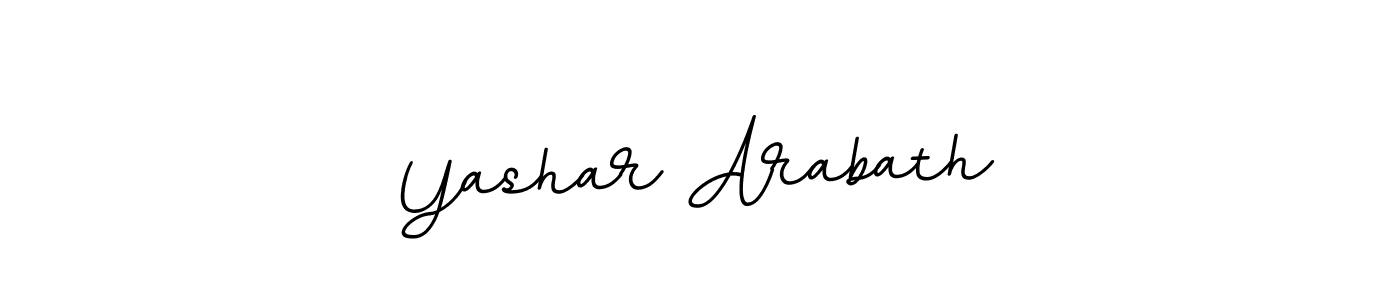 Design your own signature with our free online signature maker. With this signature software, you can create a handwritten (BallpointsItalic-DORy9) signature for name Yashar Arabath. Yashar Arabath signature style 11 images and pictures png