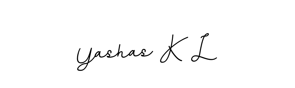 Make a beautiful signature design for name Yashas K L. With this signature (BallpointsItalic-DORy9) style, you can create a handwritten signature for free. Yashas K L signature style 11 images and pictures png