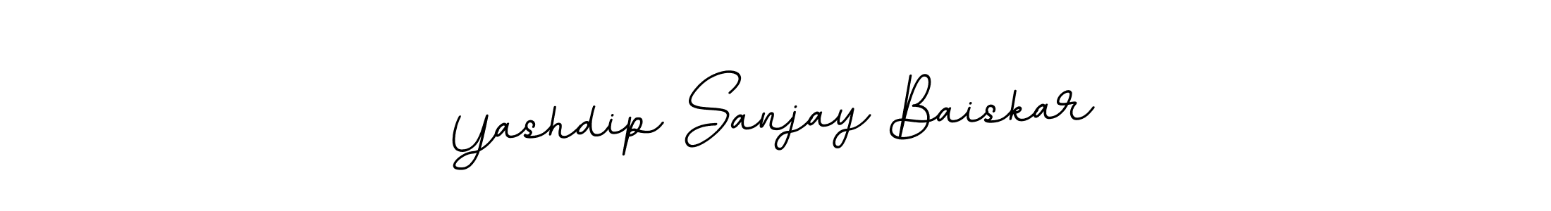 Create a beautiful signature design for name Yashdip Sanjay Baiskar. With this signature (BallpointsItalic-DORy9) fonts, you can make a handwritten signature for free. Yashdip Sanjay Baiskar signature style 11 images and pictures png