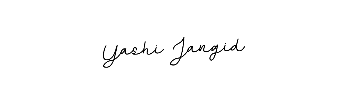Design your own signature with our free online signature maker. With this signature software, you can create a handwritten (BallpointsItalic-DORy9) signature for name Yashi Jangid. Yashi Jangid signature style 11 images and pictures png