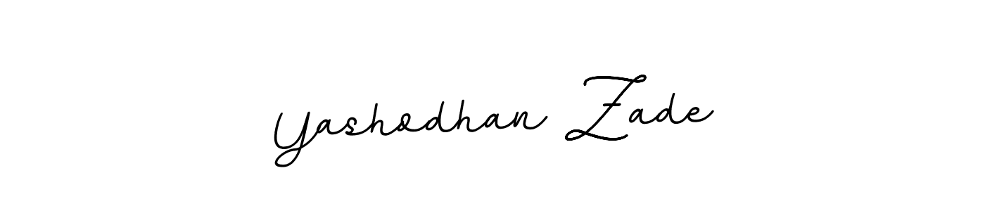Yashodhan Zade stylish signature style. Best Handwritten Sign (BallpointsItalic-DORy9) for my name. Handwritten Signature Collection Ideas for my name Yashodhan Zade. Yashodhan Zade signature style 11 images and pictures png