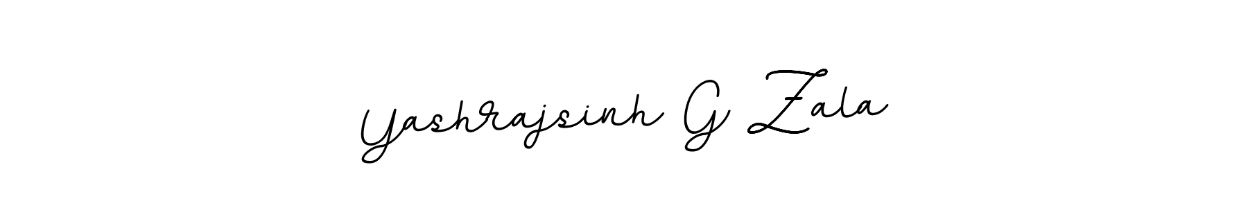 Use a signature maker to create a handwritten signature online. With this signature software, you can design (BallpointsItalic-DORy9) your own signature for name Yashrajsinh G Zala. Yashrajsinh G Zala signature style 11 images and pictures png