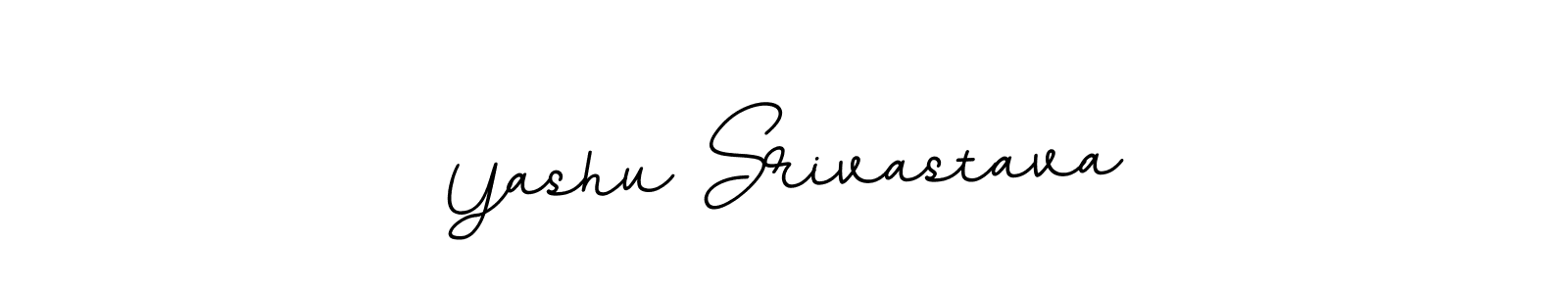 Use a signature maker to create a handwritten signature online. With this signature software, you can design (BallpointsItalic-DORy9) your own signature for name Yashu Srivastava. Yashu Srivastava signature style 11 images and pictures png